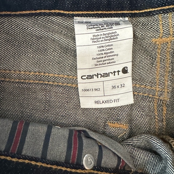Carhartt Black Straight-Leg Jeans Timeless Design - Picture 6 of 6